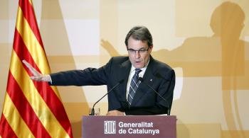 El presidente de la Generalitat de Catalunya, Artur Mas, hizo balance de los cien primeros días del actual Govern.