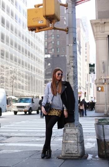 La viguesa Silvia Garcia posa en Nueva York en una de las últimas imágenes de su blog de moda. (Foto: BARTABAC)
