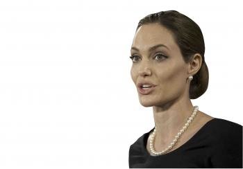 La actriz Angelina Jolie.