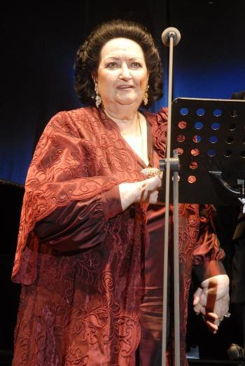 La soprano catalana Montserrat Caballé, en uno de sus últimos conciertos. 