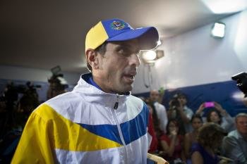 El líder de la oposición venezolana, Henrique Capriles.