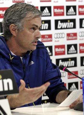 El entrenador portugués del Real Madrid, José Mourinho