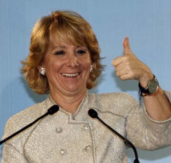 La presidenta de PP madrileño, Esperanza Aguirre.
