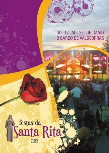 Cartel anunciador de las Festas de Santa Rita 2013.