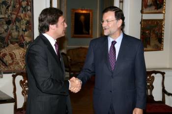 El primer ministro luso, Passos Coelho y el presidente español, Mariano Rajoy.
