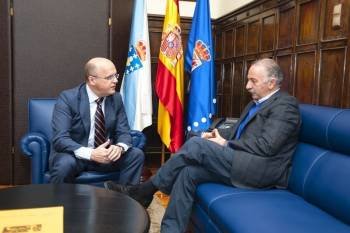 Manuel Baltar y Freire Couto, ayer en el despacho del presidente.