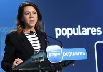 La presidenta de Castilla-La Mancha y secretaria general del PP, María Dolores de Cospedal.