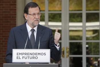 El presidente del Gobierno, Mariano Rajoy, en la presentación del anteproyecto de ley de emprendedores. (Foto: J.C. HIDALGO)