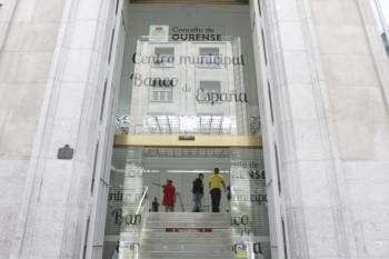 El centro expositivo del Banco de España se preparaba ayer para su apertura. (Foto: MIGUEL ÁNGEL)