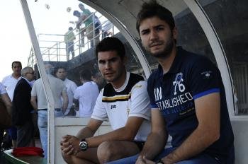 José Antonio Rodríguez y Fran Justo, los nuevos entrenadores del Ponte y el Nogueira. (Foto: Martiño Pinal)