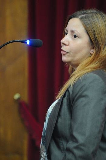 Sonia Coello Pinto, ayer en la audiencia provincial (Foto: Martiño Pinal)