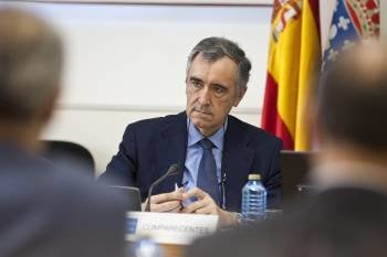 José María Castellano, durante su comparecencia en la Comisión de Investigación. (Foto: LAVANDEIRA JR)