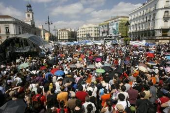 Protesta de los 'indignados' en la Puerta del Sol de Madrid. (Foto: ARCHIVO)