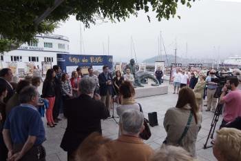 Un momento del acto desarrollado en Vigo. (Foto: LYDIA MIRANDA)