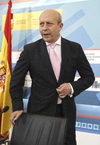 El ministro de Educación, José Ignacio Wert, en una comparecencia.