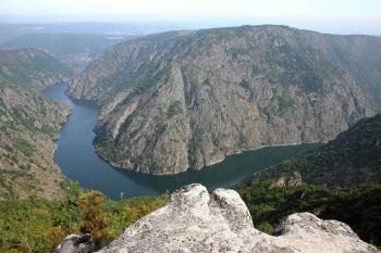 Vista del Cañón del Sil, una zona protegida y natural en pleno corazón de la Ribeira Sacra (Foto: archivo)
