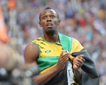 Bolt, nada más conquistar el oro en los 200 metros. (Foto: BERND THISSEN)