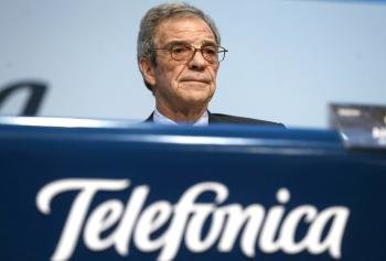 El presidente de Telefónica,César Alierta,durante una Junta de Acconistas. (Foto: EFE)