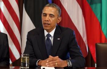 El presidente de los EE.UU, Barak Obama, ayer en Washington. (Foto: AUDE GUERRUCCI)