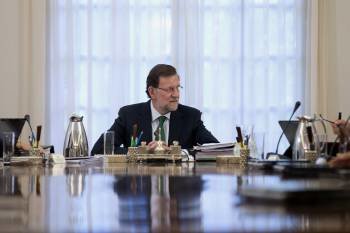 Mariano Rajoy, durante el Consejo de Ministros del pasado viernes. (Foto: DIEGO CRESPO)