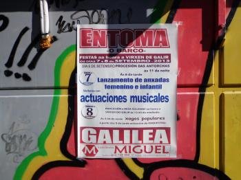 Cartel de las fiestas de Éntoma.