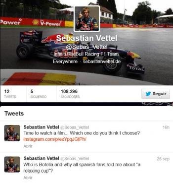 Twitter de Vettel