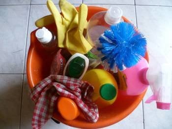 Muchos de los productos utilizados en la limpieza del hogar pueden llevar componentes nocivos.