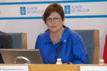 Rocío Mosquera, titular de la Consellería de Sanidade, en una rueda de prensa. (Foto: ARCHIVO)
