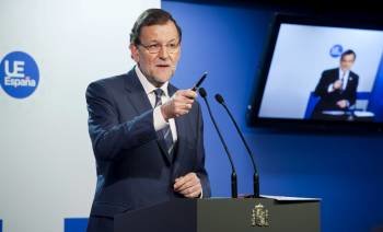 Rajoy, en la rueda de prensa al término del Consejo Europeo en Bruselas. (Foto: HORST WAGNER)
