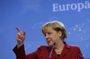 Angela Merkel, durante la reciente cumbre de jefes de Estado Europeos de Bruselas. (Foto: OLIVIER HOSLET)