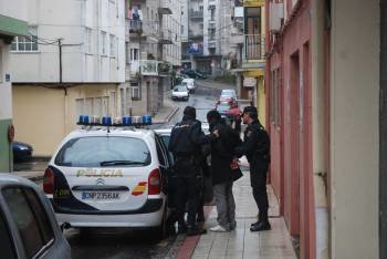 Detención de uno de los supuestos responsables, llevado a cabo por la Policía de Vigo.