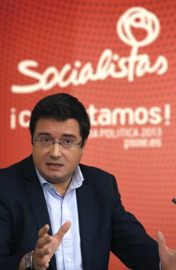 El secretario de Organización del PSOE, Óscar López. (Foto: JAVIER LIZÓN)