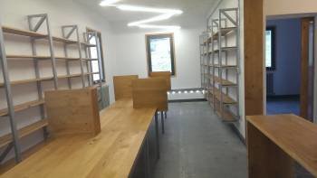 Aspecto actual de lo que será la biblioteca muncipal de Castrelo de Miño.