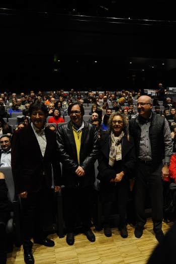 Rodríguez, Barrachina, Garrido y Fernández, en el Auditorio. (Foto: MARTIÑO PINAL)