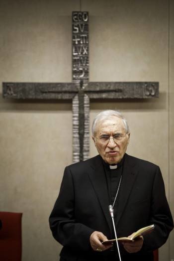 Rouco, durante una reunión de los obispos españoles. (Foto: ARCHIVO)