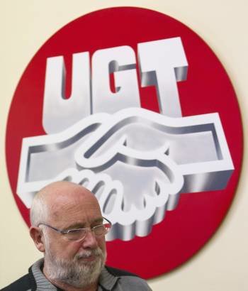 El secretario de Organización de UGT-A, Miguel Ferrer. (Foto: JULIO MUÑOZ)