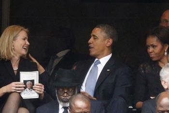 Obama con la Primera Ministra Danesa