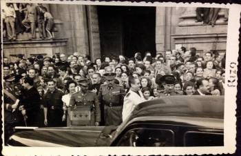 La visita del dictador Francisco Franco a la villa el 16 de septiembre de 1949.