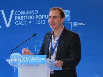 El secretario general de Nuevas Generaciones, Javier Dorado.