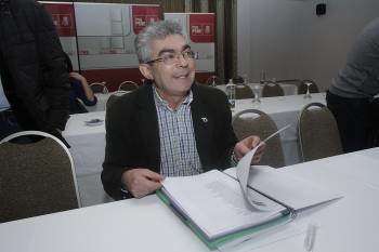 Raúl Fernández, secretario provincial del PSdeG. (Foto: HOHEM GOUVEIA)