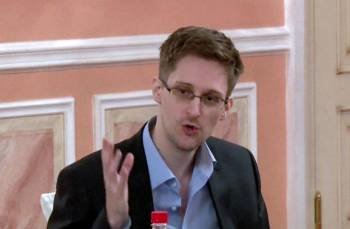 Edward Snowden, en una comparecencia pública en Rusia.