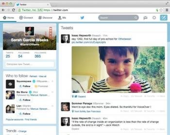 Twitter incorpora una barra de desplazamiento en su versión web