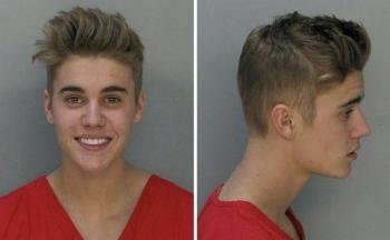 Justin Bieber arrestado el 23 de enero del 2014 en Miami, Estados Unidos.