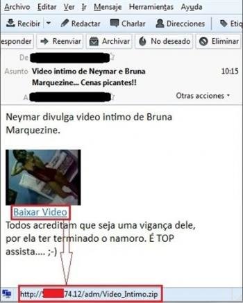 Usan un vídeo erótico de Neymar y su novia como gancho para 'malware'