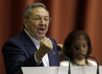 El presidente cubano, Raúl Castro, en un discurso ante la Asamblea Nacional.