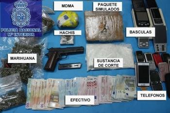 Imagen de las sustancias estupefacientes incautadas a los narcotraficantes detenidos.  (Foto: Policía Nacional)