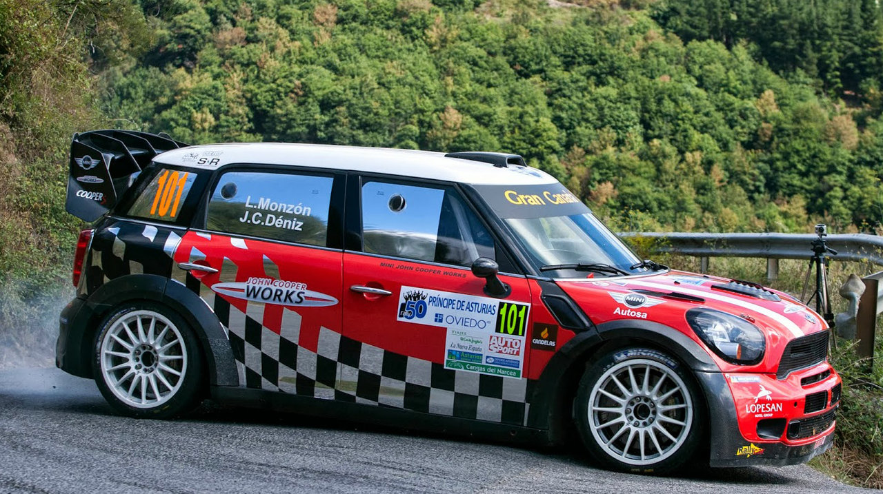 Luis Monzón, vigente campeón del Campeonato de España de Rallys de asfalto, en el Principe de Asturias 2013