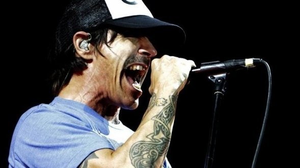 El cantante de los Red Hot Chili Peppers durante un concierto