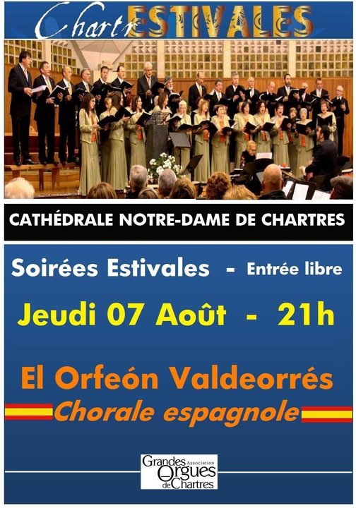 Cartel del concierto de Chartres.