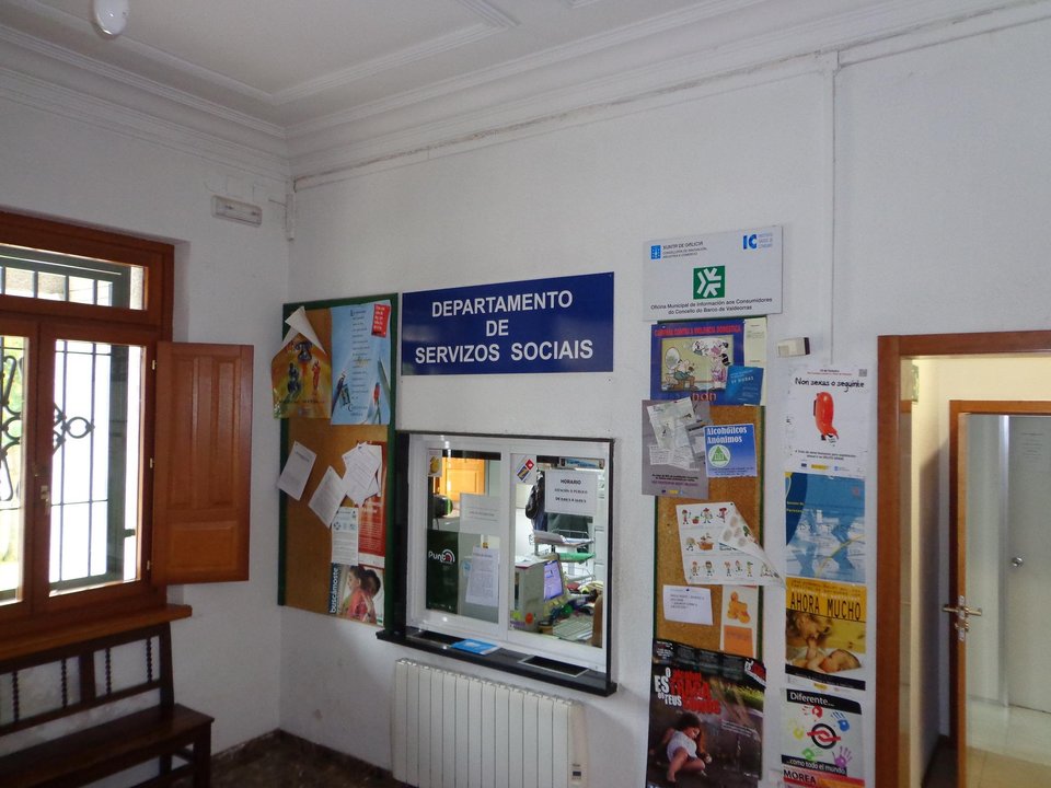 Ventanilla de Servizos Sociais, en la antigua Casa Consistorial de O Barco.